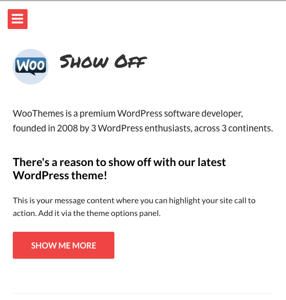 Show Off Theme Responsive